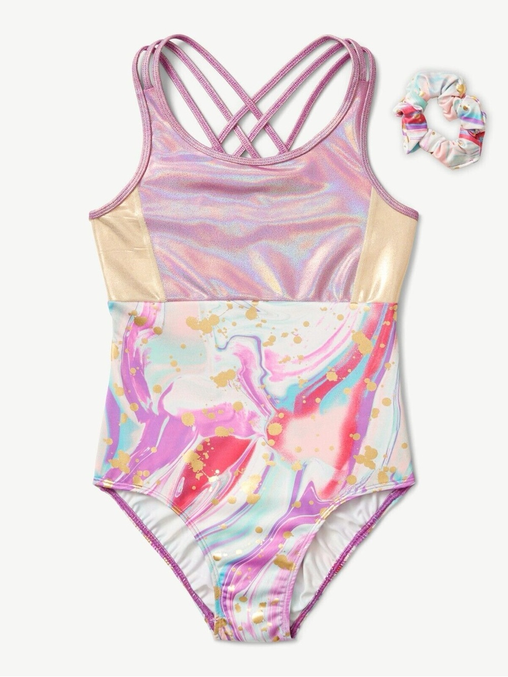 Justice Girls Strappy Back Leotard size 7/8
